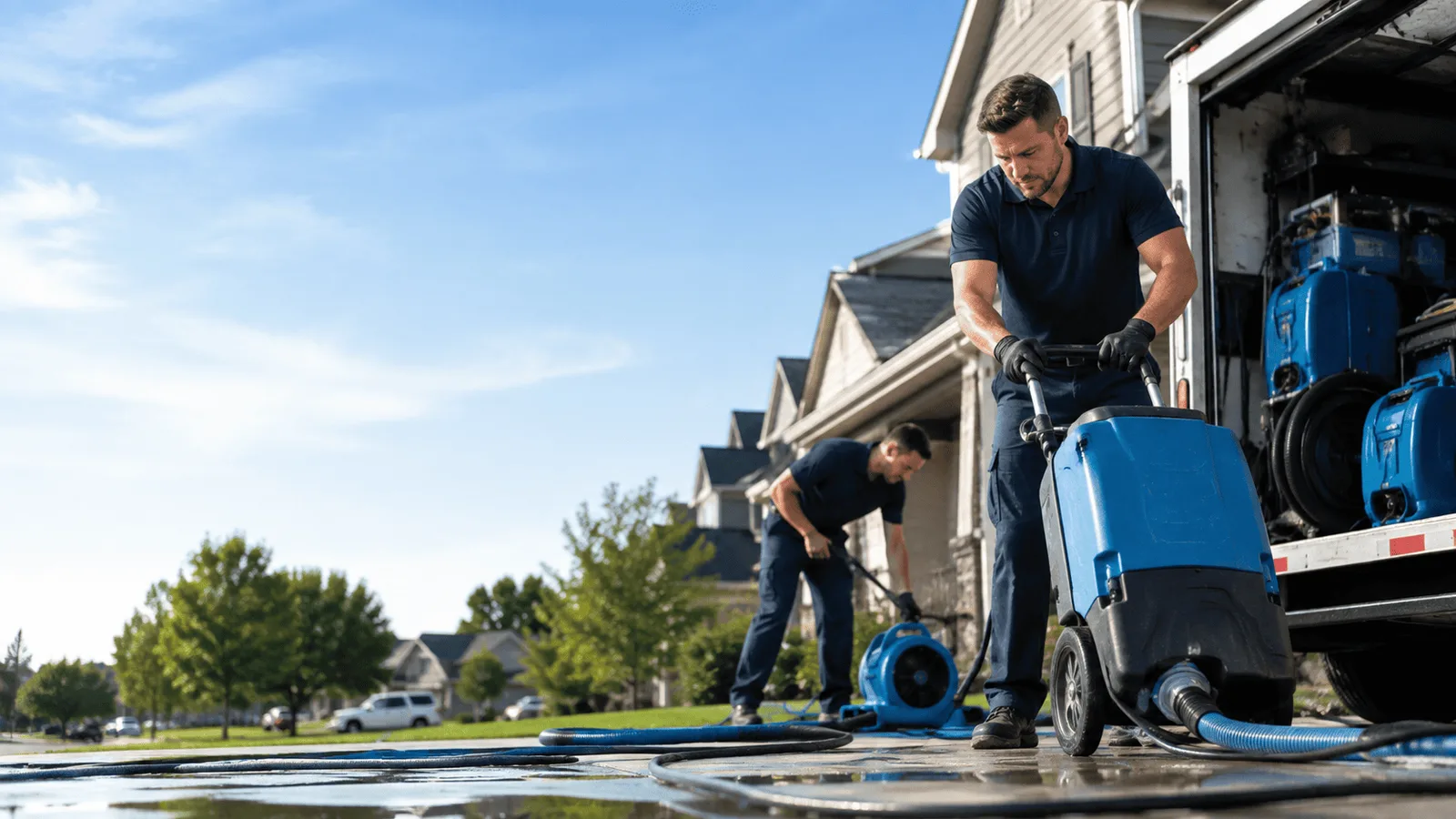 Water Mitigation being performed in Little York, IL